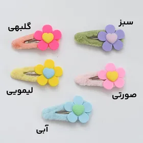گیره مو گل‌دار بزرگ کد 139