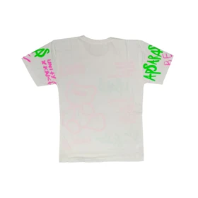 تیشرت آستین کوتاه دخترانه مدل PJ1088 رنگ سفید