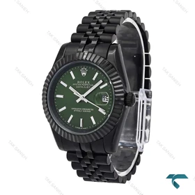 ساعت مردانه رولکس دیت جاست مشکی صفحه سبز Rolex-6619-L