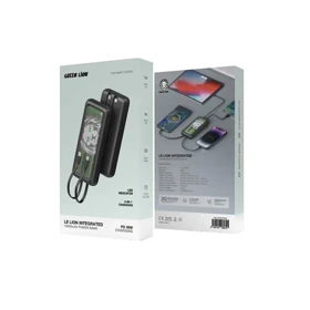 پاوربانک 10000 گرین لاین مدل GREEN LE LION INTEGRATED 36W GL-PB88