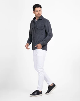 ام کی کالکشن پیراهن آستین بلند mk-6190-gray