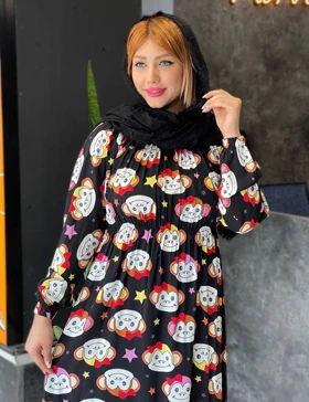 پیراهن نخی آستین بلند پژواک کد : S231