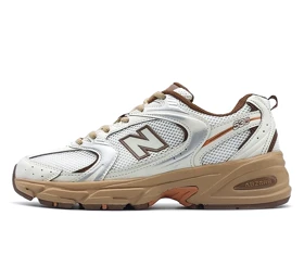 کفش راحتی نیوبالانس 530 کرم قهوه ای مستر
