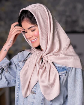 روسری ابریشم ژاکارد (قواره 90) 30151