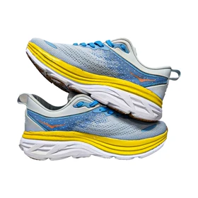 کتانی هوکا وان باندی 8 آبی زرد hoka one bondi 8