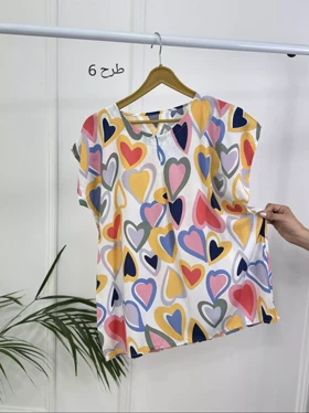 بلوز نخی آستین سرخود
