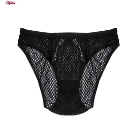 شورت زنانه لین مدل زنبوری جلو تور مشکی کد 4681-528