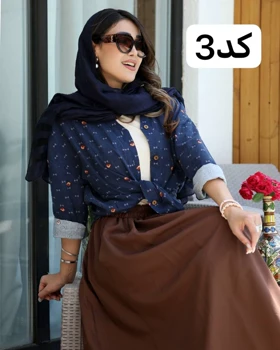 شومیز دکمه دار و جلوبسته کد 2945