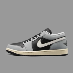 نایکی جردن 1 طوسی روشن ساق کوتاه Nike Air Jordan 1 Low Light Smoke Grey
