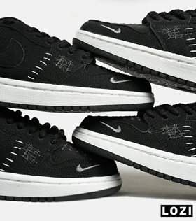 کفش کتانی مردانه و زنانه مشکی نایک NIKE jordan vodoo