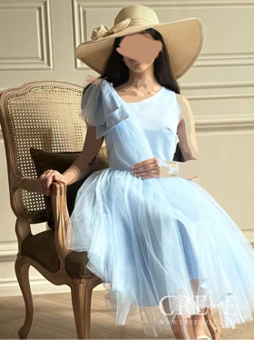 پیراهن سرشانه پاپیون