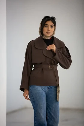 ترنج کت پرادا تنوس (قهوه ای)