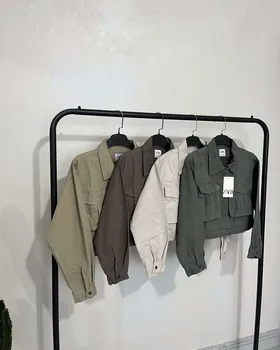 کت کتان وارداتی زارا ZARA ترک قد 45 رنگبندی