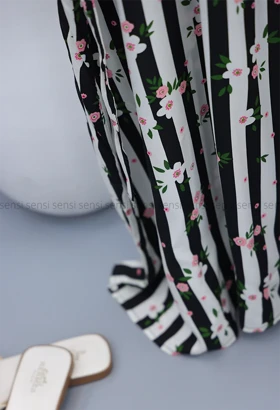 سارافون نخی طرح دار