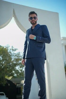 کت و شلوار دبل برست پارچه ترک VIP