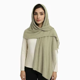 شال پلیسه طرح سنگ شور زنانه - 39251307