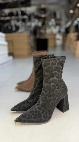 714 - نیم بوت استرج پلنگی 714