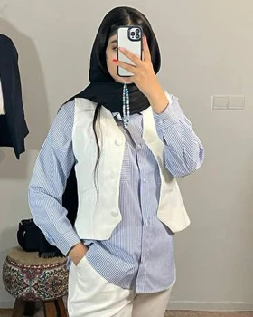 خرید عمده شومیزراه راه آبی زنانه قیمت 328 تومن کد 7151