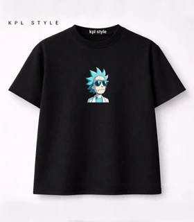 تیشرت باکسی یونیسکس طرح Rick and Morty کد 1387