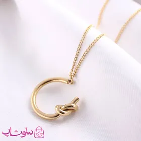 گردنبند دخترانه استیل طرح گره