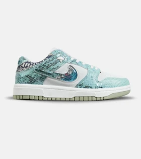 کفش کتانی مردانه و زنانه آبی سفید NIKE dunk low steam puppet مدل 7225