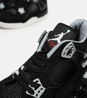 کتانی ساق‌دار مردانه مشکی Nike air jordan 4