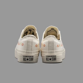 کانورس پلتفرم گل‌دار سفید Converse Platform White Flower