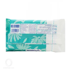 دستمال مرطوب دست و صورت CLEAN UP پوست حساس 15 عددی