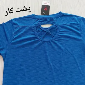 تیشرت زنانه ورزشی پشت ضربدری 40 42