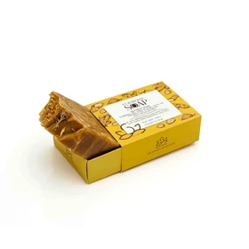 صابون زردچوبه دست‌ساز سزامول مناسب پوست خشک حاوی عصاره زردچوبه وزن 80 گرم