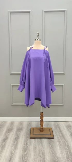 پیراهن کوتاه سرشونه بندی 201