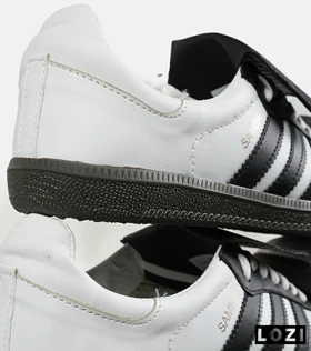 کفش کتانی مردانه و زنانه سفید مشکی ADIDAS Samba LT