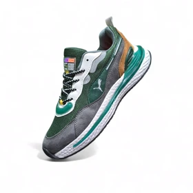 کتانی مردانه پوما نیویورک سبز طوسی