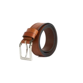 کمربند مردانه چرم کروکو مدل زبانه دار 3520