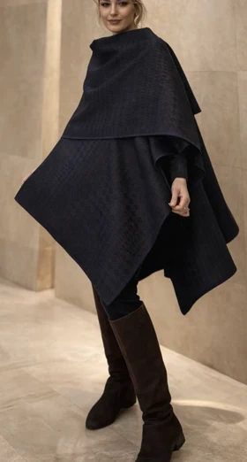 پانچو ژاکارد کهربا