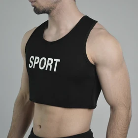 بالاپوش نیم‌تنه ورزشی مردانه اسپرت مدل 1585 مشکی