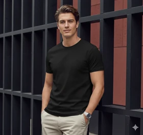 تیشرت نخ پنبه ساده روگاچی