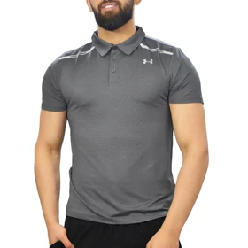 پولوشرت ورزشی مردانه آندر آرمور مدل Heatgear-8206 طوسی