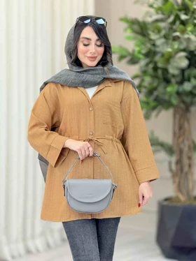 مانتو تک جیب کمرگت شاینا