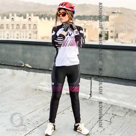 ست لباس دوچرخه سواری شلوار پد دار LIV