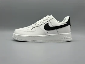 کتانی نایکی ایرفورس1 سفید نایک مشکی/Nike Air Force1 low