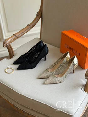 کفش توری طرحدار پاشنه 7/5 سانت