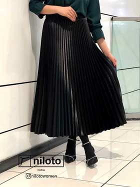 دامن پلیسه ساتن مجلسی (5500)