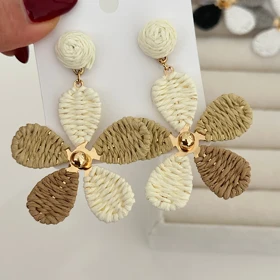 گوشواره کنفی گل کد 816