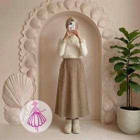 دامن فوتر دیپلمات بلند در رنگبندی متنوع(کد1423)