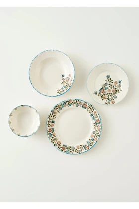 سرویس غذاخوری Bella Maison مدل Vintage استون‌ور - آبی