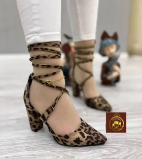 کفش مجلسی زنانه ساق‌دار دور مچی مدل کت