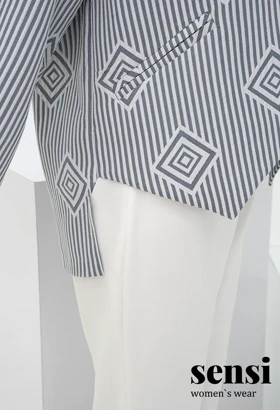 کت جلو باز ژاکارد پیش هفتی کد1001650