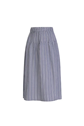 دامن لینن - 1310 (سرمه ایی)