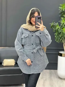 شکت جلو دکمه کمر دار